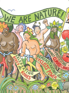 "Biking naked for a noble cause"