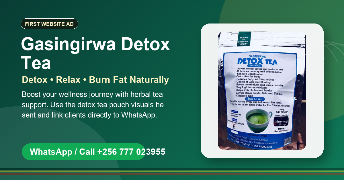 Gasingirwa Detox Tea ad