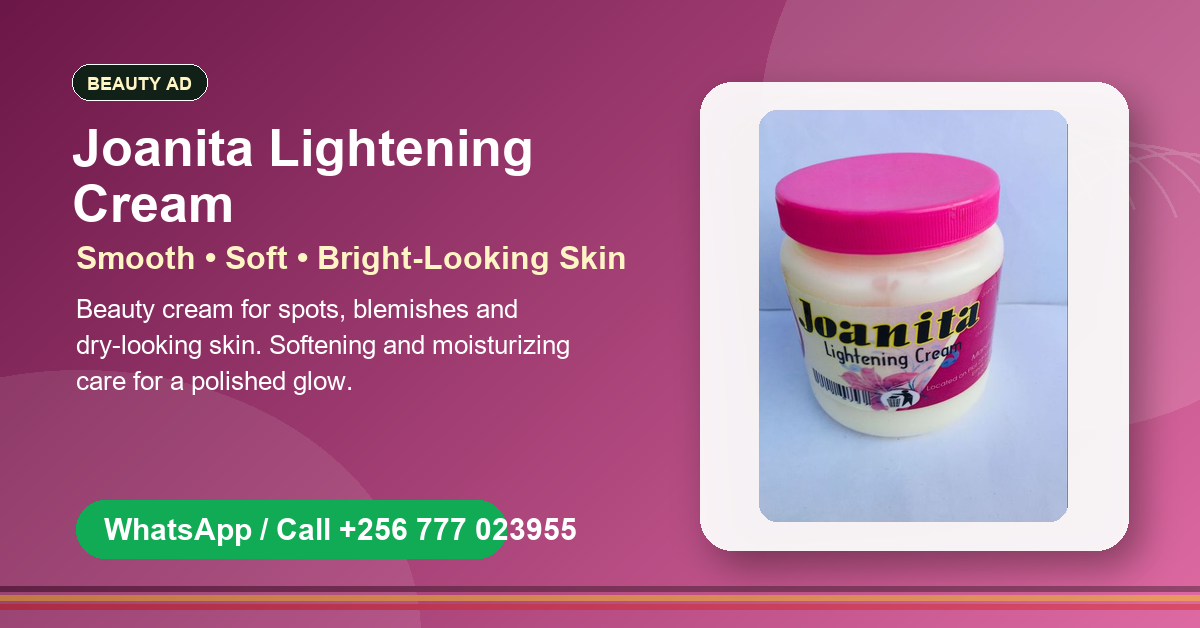 Joanita Lightening Cream ad